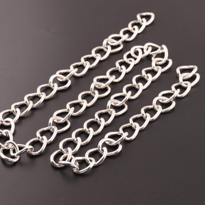 21*16mm stainless steel chain metal large size charm necklace silver color chain bag chain diy decoration accessories 84cm