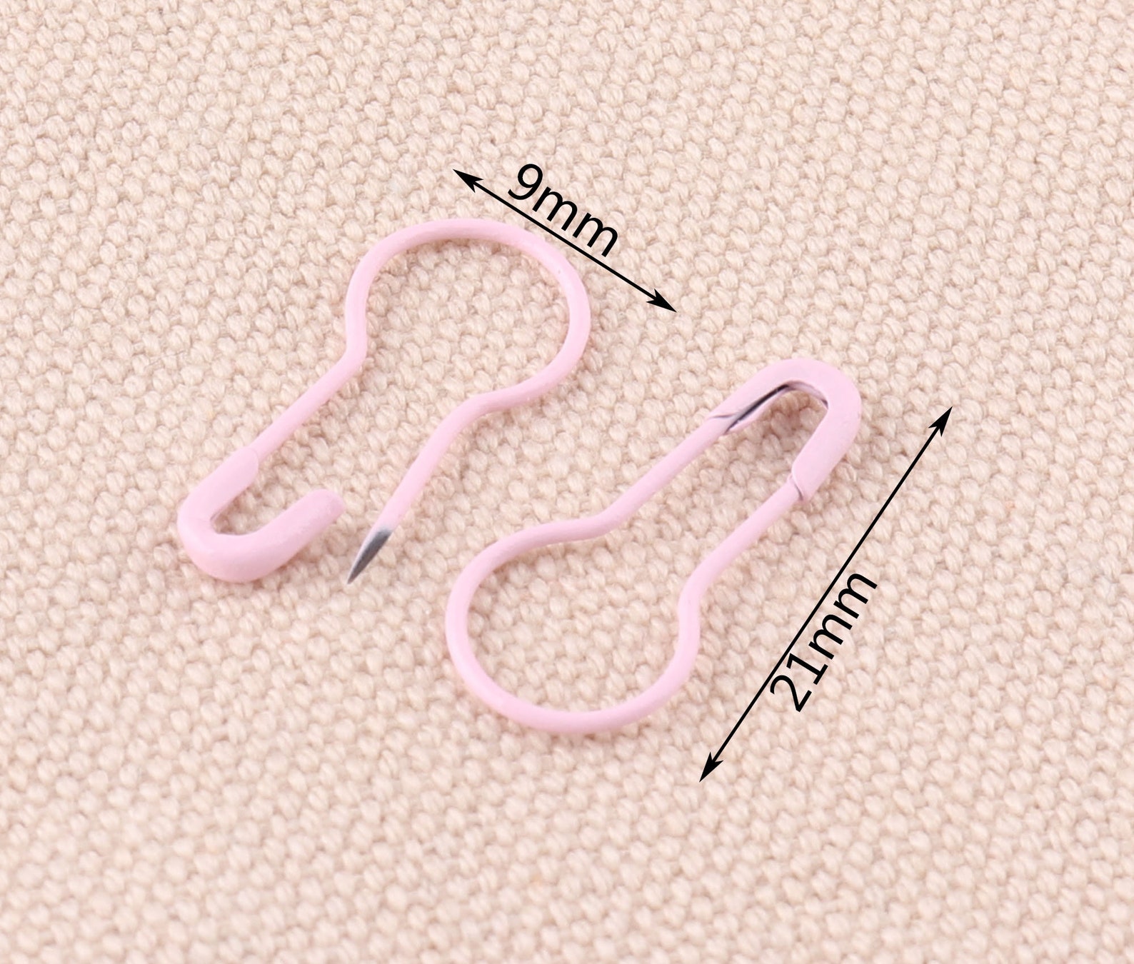Mini Bulb Safety Pins 100pcs 219mm Pink Safety Pins Knit Pins Etsy