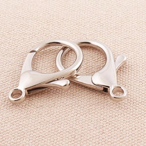 20pcs Silver Lobster clasp 35mm Lobster Clasp Lobster Clasp Spring Claw Clasp Lobster Claw Clasp Tibetan Findings