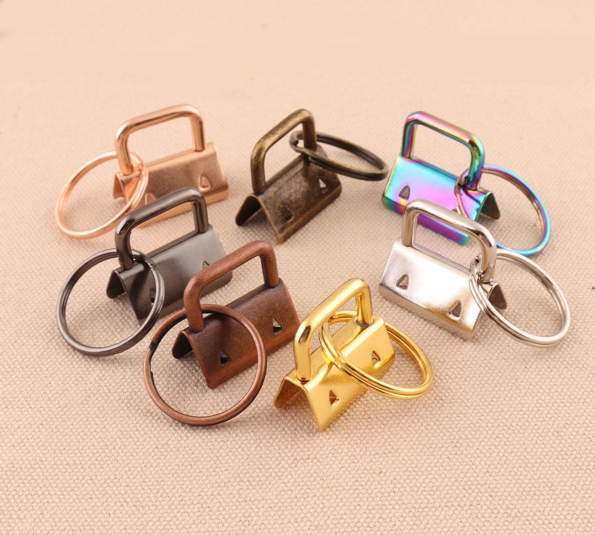 25pcs metal key fob hardware 1 25mm key fobs with split Etsy