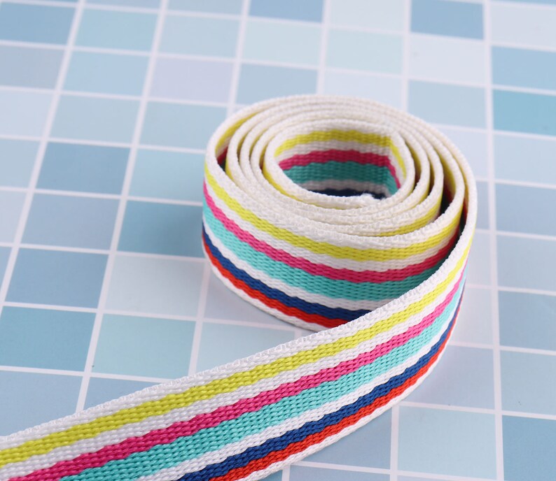 1 Inch 25mm Colorful Striped Elastic Colored Elastic - Etsy