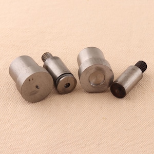 4pc/set Hand press mold snap fastener tool  10mm 12mm Snap Combination Button snap fastener  Leather Craft garment Tool