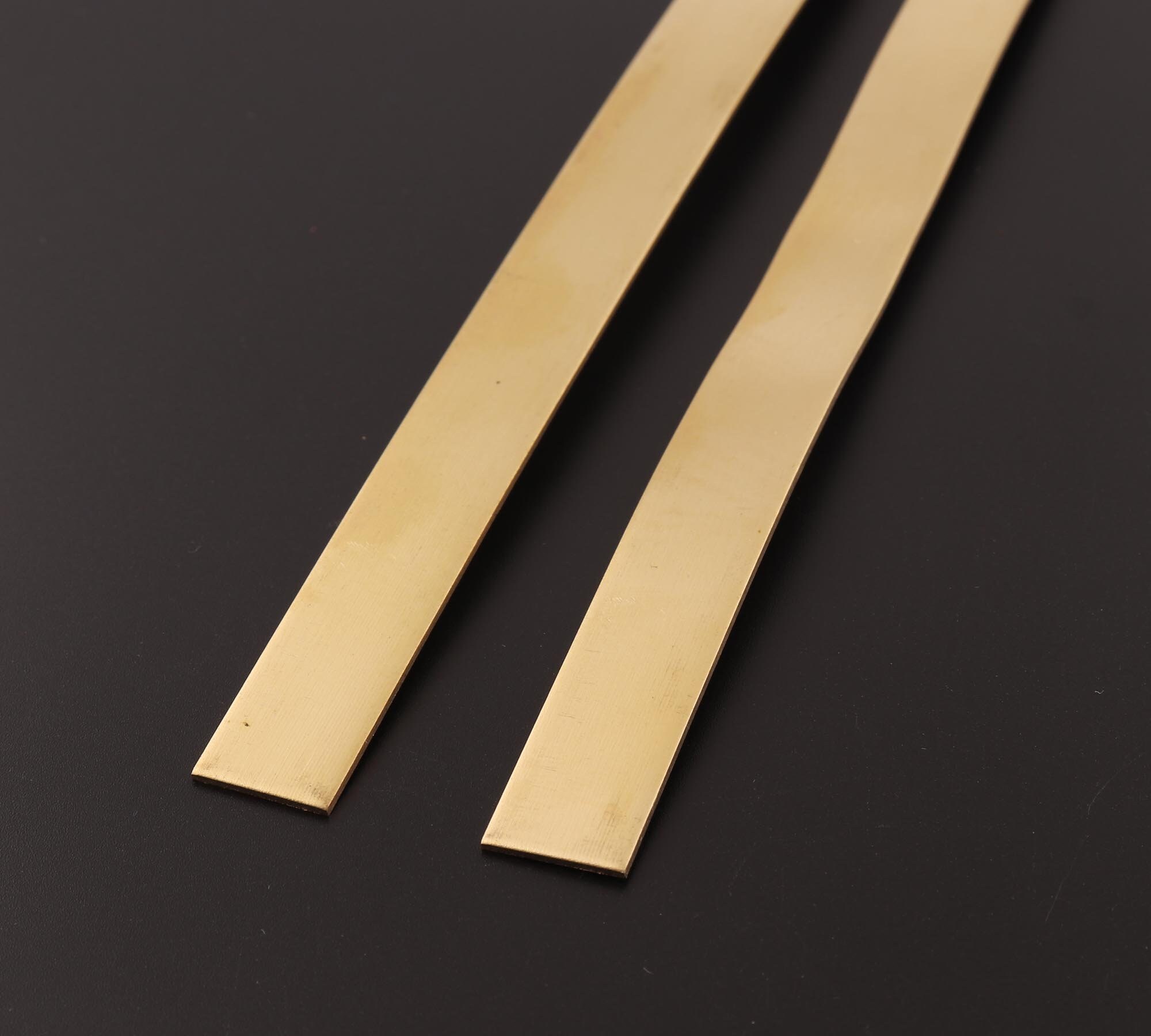 28ga 0.3mm Brass Copper Sheet Metal 8x0.5stamping Etsy