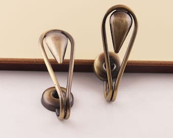 2pc Wall Curtain Hook, Bronze 67mm Decorative Hooks, Tie Backs, Tiebacks, Wall Hook, Window Treatments, Curtain Hook