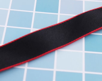 1'' Webbing,Smooth Black Striped Webbing Ribbon Red Edge Belts Tape Bag Handle Bag Purse Straps,webbing buckle