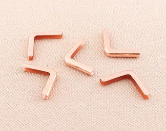 20pcs 34*24mm Rose Gold  Metal protest corners Bookbinding book booking protector photo frame corner