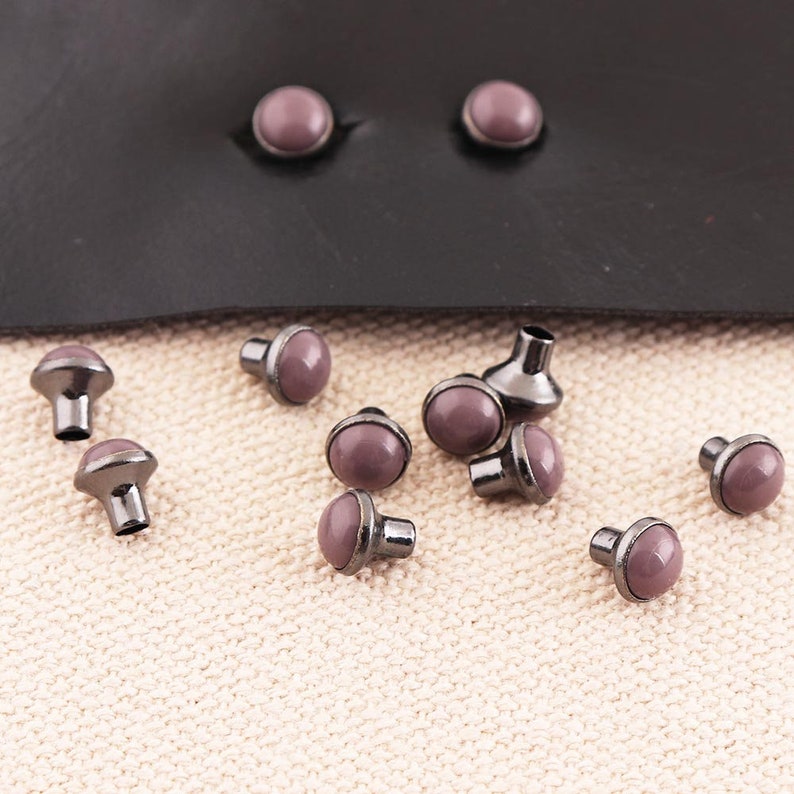 Rivets for Leather Craft Tiny Gray Rapid Rivets Studs 65mm Etsy