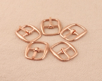 20pcs pin buckle rose gold /gold /silver color metal buckle for strap bag garment leather accessories for 13mm webbing