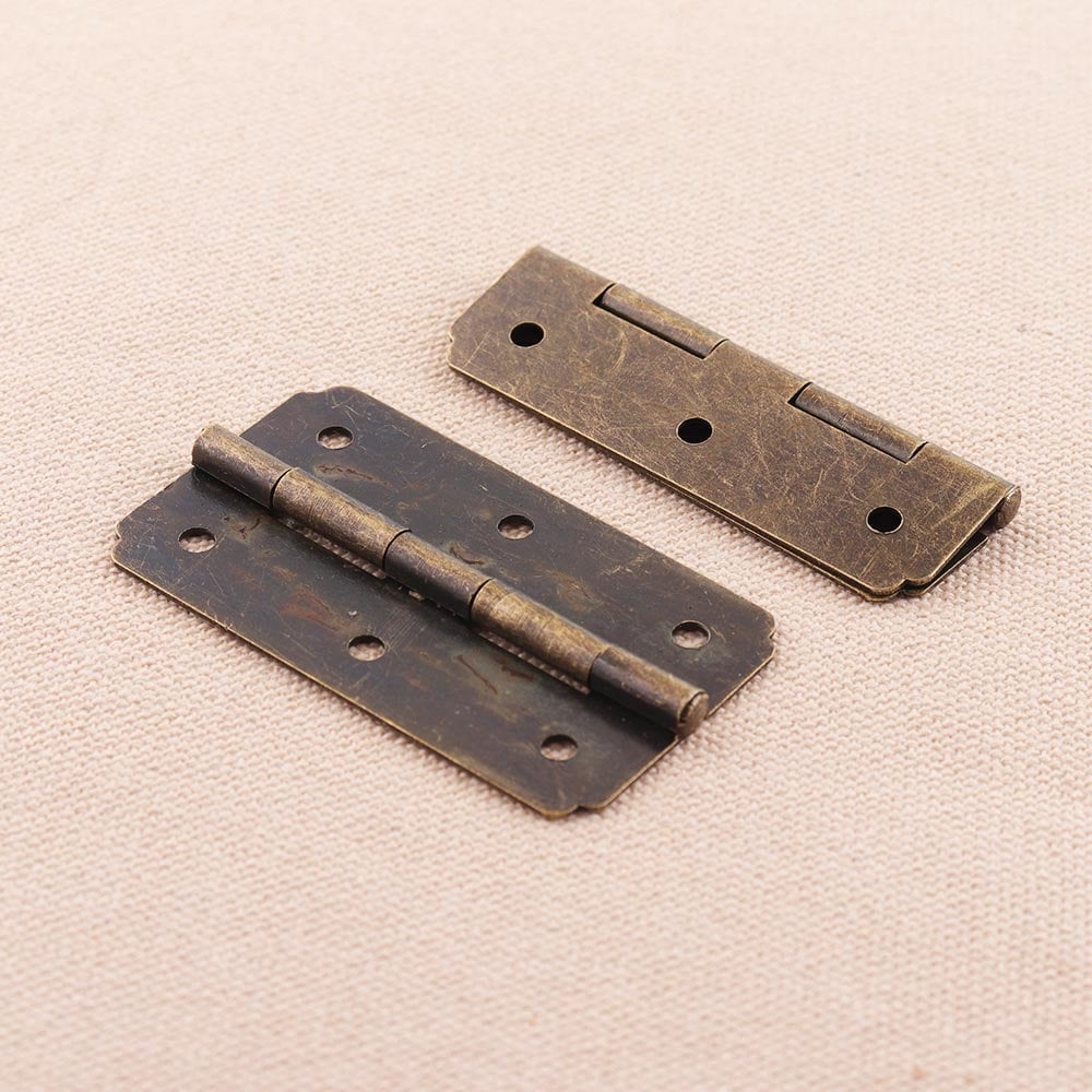 20pcs Bronze Hinges Bronze Iron Box Chest Flat 3 holes box Etsy