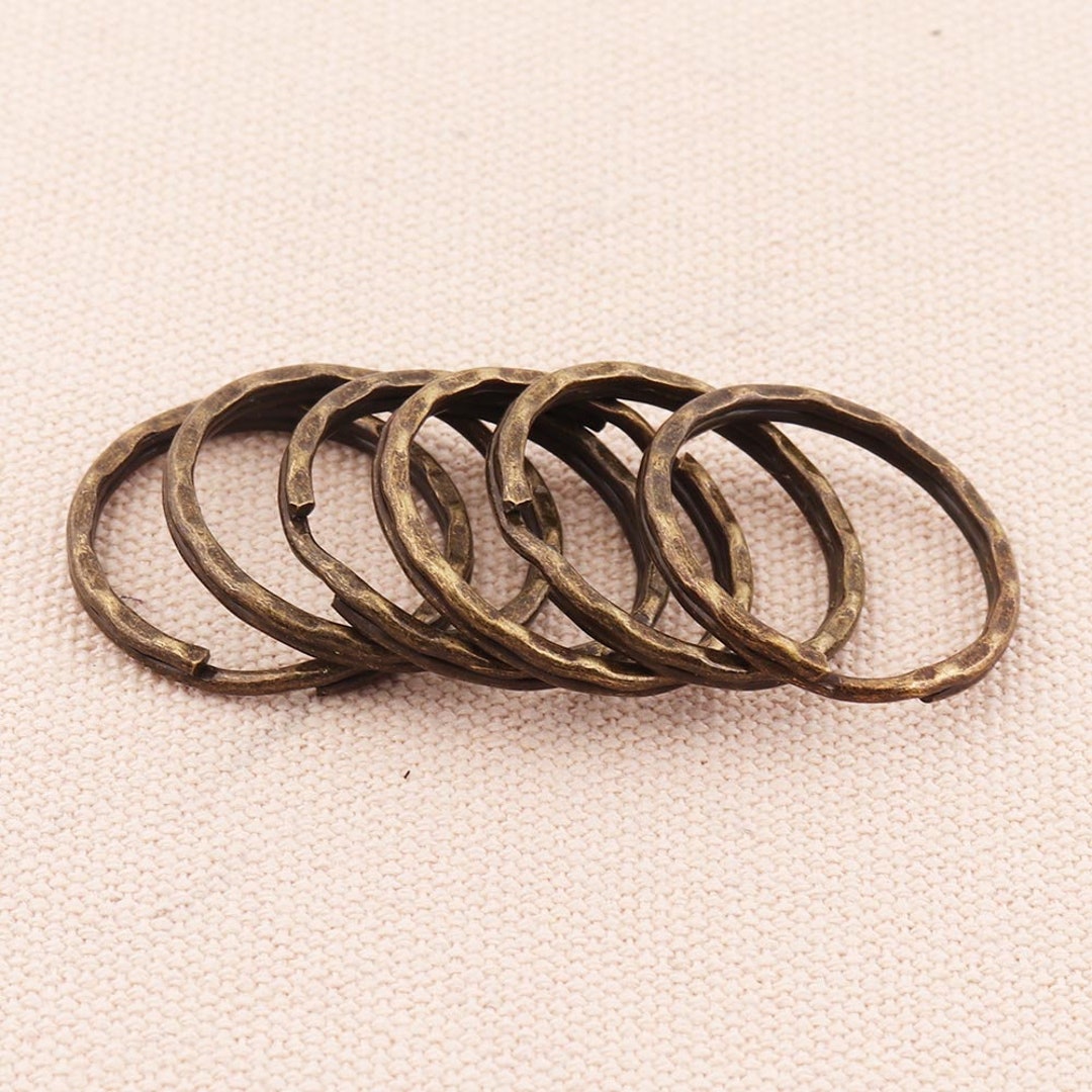 Beautiful Design Bronze Key Rings 25mm Keychain Rings Split Ring