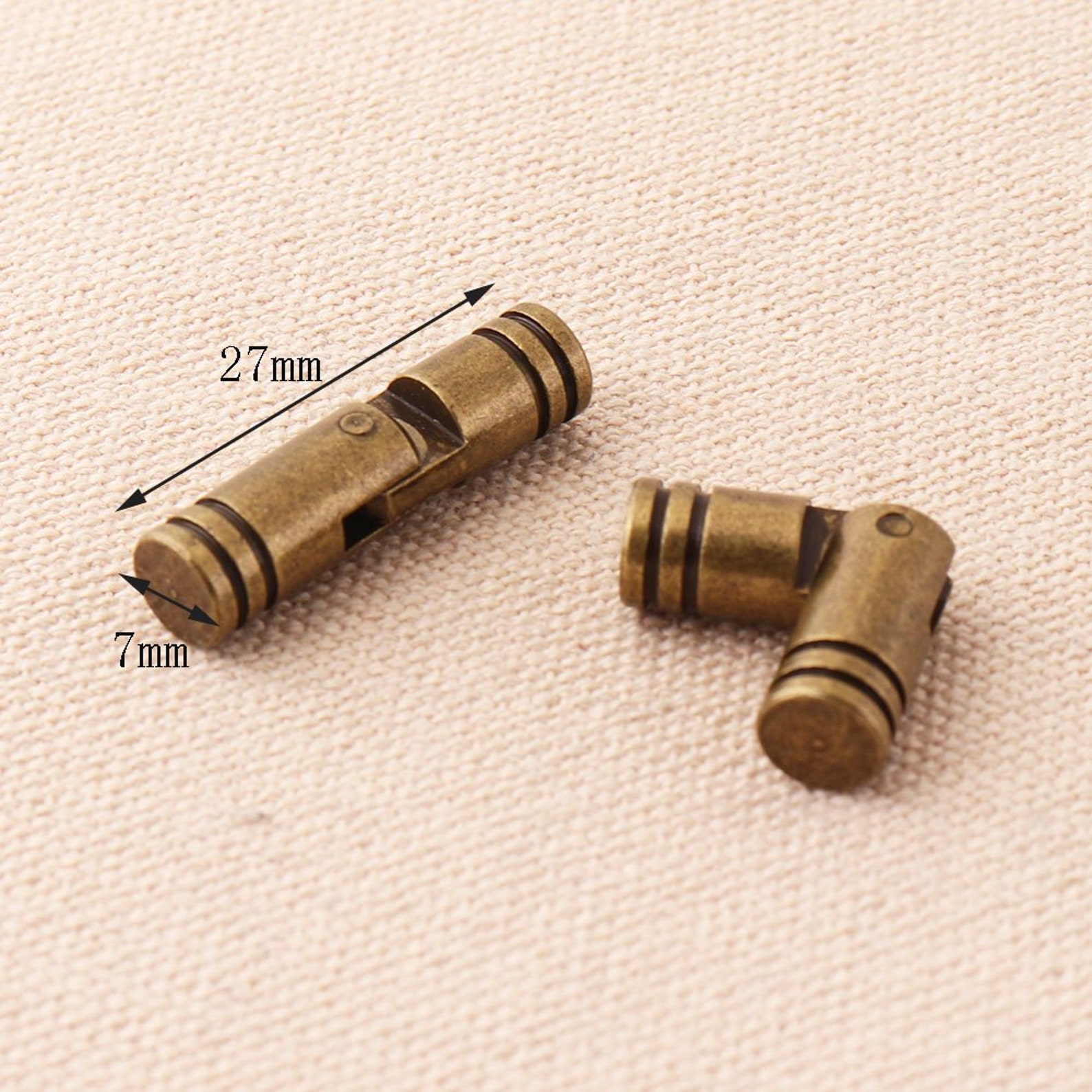 Brass Barrel Hinge Dia 7mml27mm Wooden Box Hinge Etsy Australia