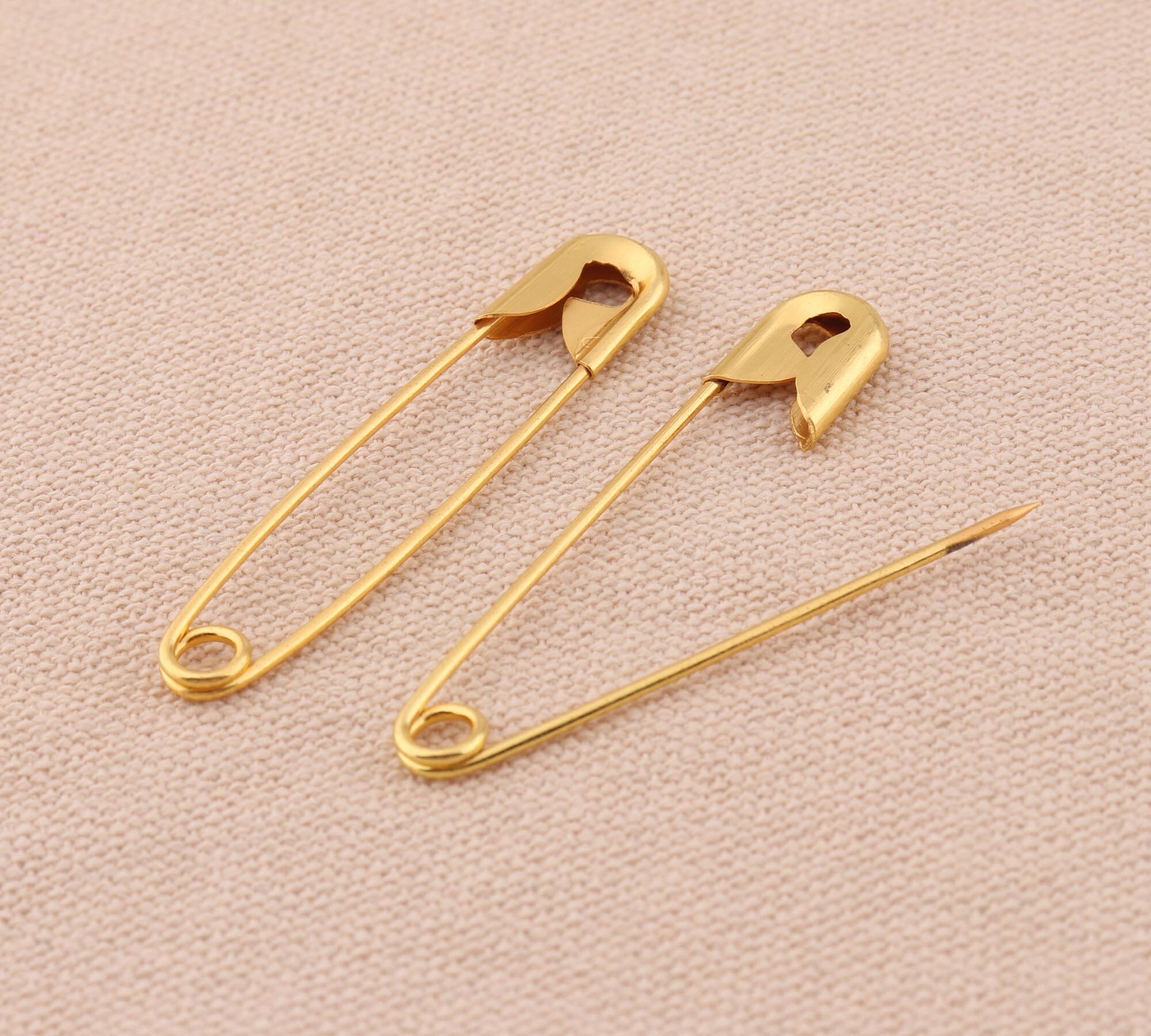 50mm Gold Color Label Pins Long Brooch Pins Safety Pins for - Etsy
