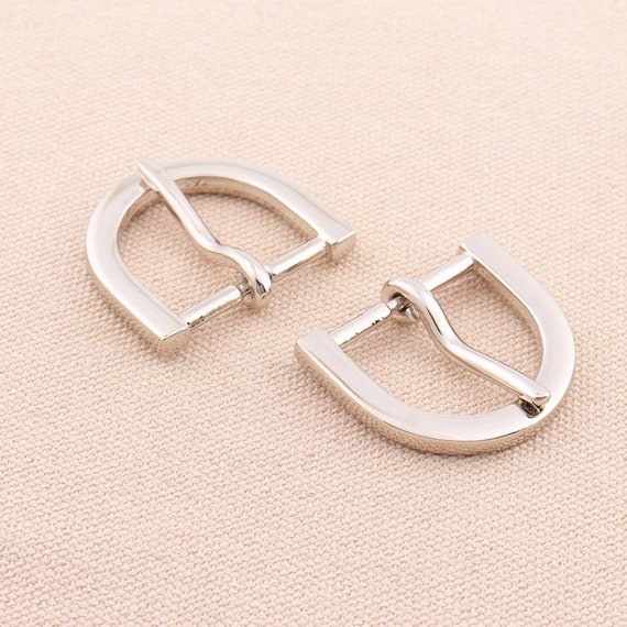 8Pcs Pin buckle belt buckle strap buckle 25mm (inner )silver Center Bar Buckle Single Prong Strap Buckles Belf buckle