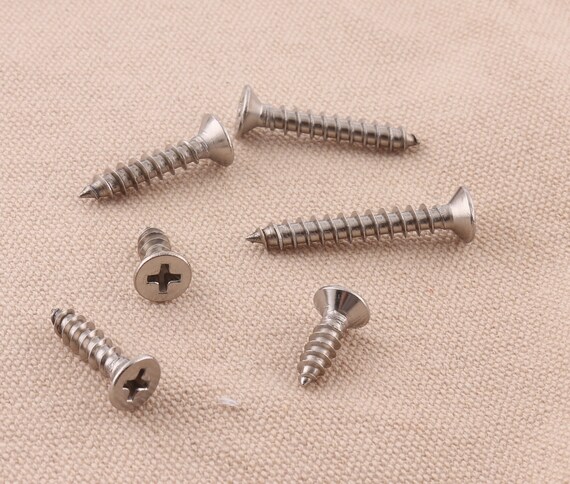  Phillips Flat Head Screws, Leather Accessories for DIY Belt  Buckle Handbag Toys Replacement Set of 30 Pieces : Tools & Home Improvement