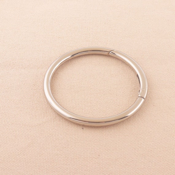 ★SENTIMENTS★ NO.577 [SILVER] ROUND KEY HOLE RING Amazon.com : Key Rings, 304 Stainless Steel Round Flat Split