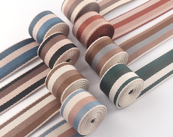1.5 Inch Cotton Webbing Heavy Duty Bag handles webbing for tote bag Upholstery Webbing Dog Collar/Guitar Strap/Leash Accessories