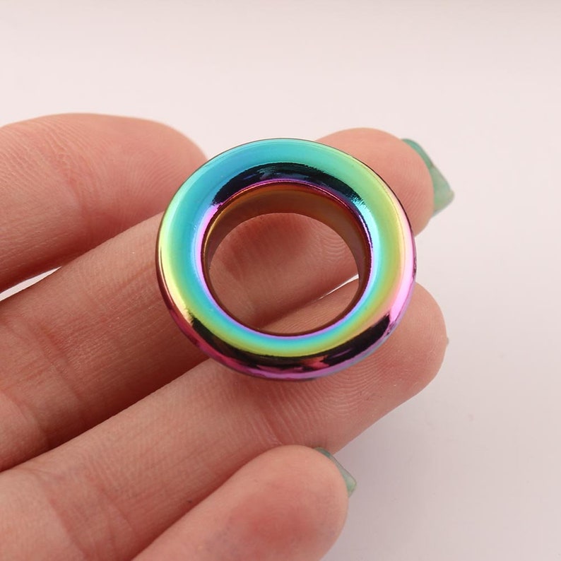 20sets Rainbow Color Eyelet Grommets With Washer 23*13*6mm Brass Metal ...