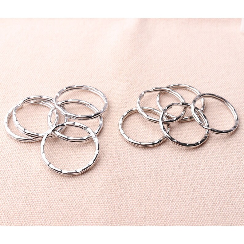 30mm 28mm Silver Round Key Rings Keychain Rings Split Ring Keyring Split key ring Split Keyring Iron Key Ring
