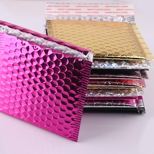6X5.2inch colorful Foam Envelope Bag Mailers Waterproof and Tear-Proof Padded Shipping Envelope with Bubble Mailing Bag Gift Packaging