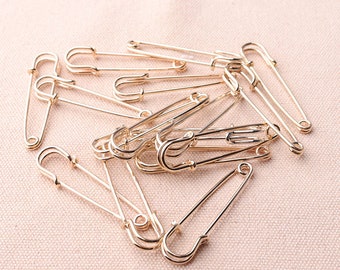 30mm, 40mm and 50mm for Jewelry Crafts,Sliver 30Pieces Safety Pins Strong Metal Blanket Pins 