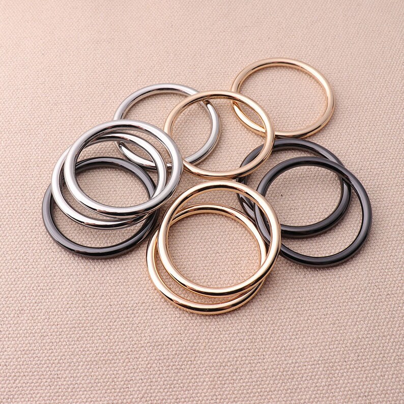 6pcs High Quality Alloy Ring 36mm/22mm Round Rings Sliver Etsy
