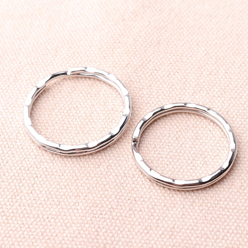 30mm 28mm Silver Round Key Rings Keychain Rings Split Ring Keyring Split key ring Split Keyring Iron Key Ring