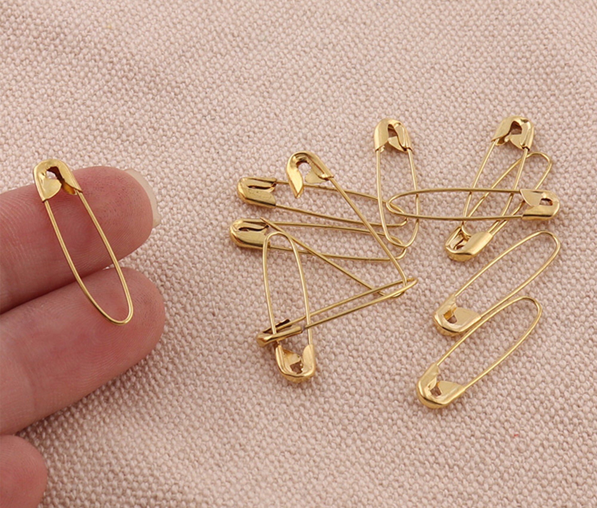 Gold Color 23mm Safety Pins Brass Brooch Pins Label Pins Kilt Etsy UK