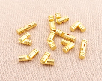10pcs Small 18mm long Brass Barrel Hinge Dia 5mm Wooden box Hinge Dollhouse Hinges - Miniature Hinges