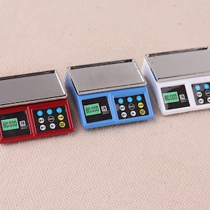 Colorful Miniature electronic scale Dollhouse miniatures Dollhouse decoration Miniature,Dollhouse miniature artisan Photography props