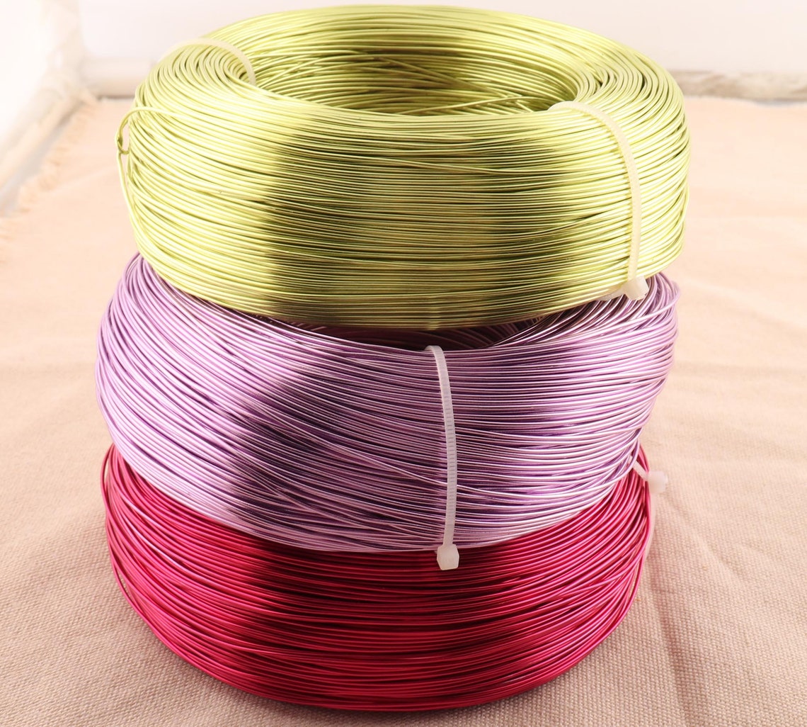 Aluminum Wire 18 Gauge 1.0mm 10metres Plated Colors Beading Etsy