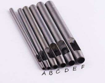 2-7mm Circle hole puncher-hole maker for leather crafts-leather tool-hole punch-craft making