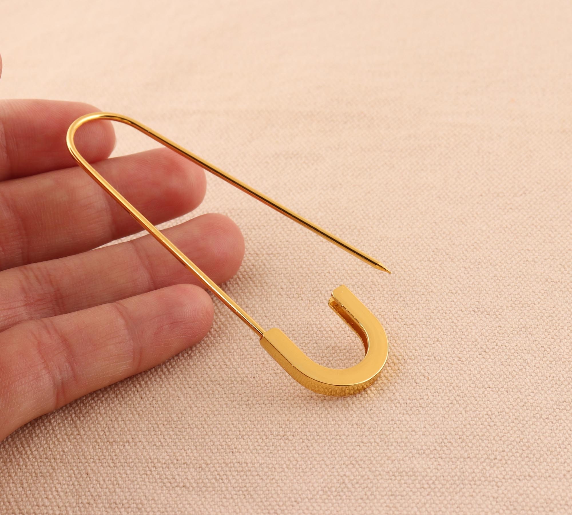 10pc 81mm Large Safety Pins Metal Brooch Kilt Pins Shawl Pins Etsy