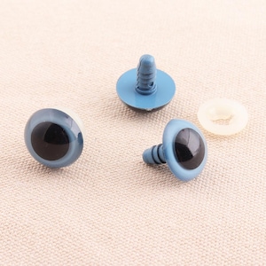 17mm Solid Black Oval Safety Eyes 5 Pairs Toy Eyes Plastic Animal Eyes  Teddy Bear Eyes Animal Eyes Safety Eyes 
