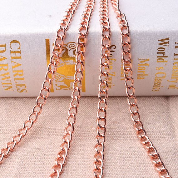 Thick rose 2024 gold chain