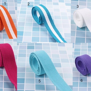 5 yards 1inch 25mm Cotton Purse Soft Smooth Webbing,Key Fobs Belts Purse Bag Straps ribbon webbing for diy accessories