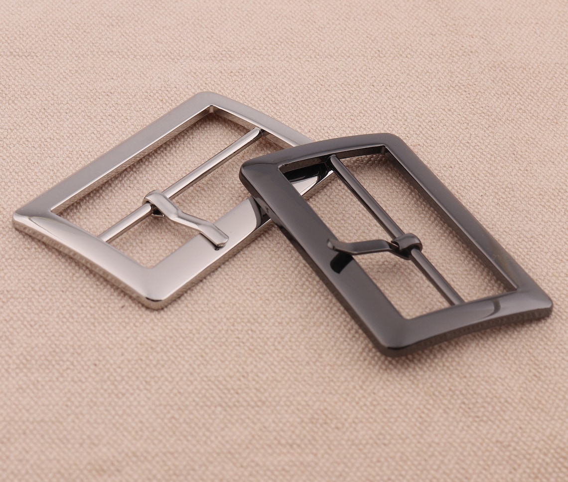 45 Mm Silver/gunmetal Flat Metal Slide Buckle Triglide Strap Etsy
