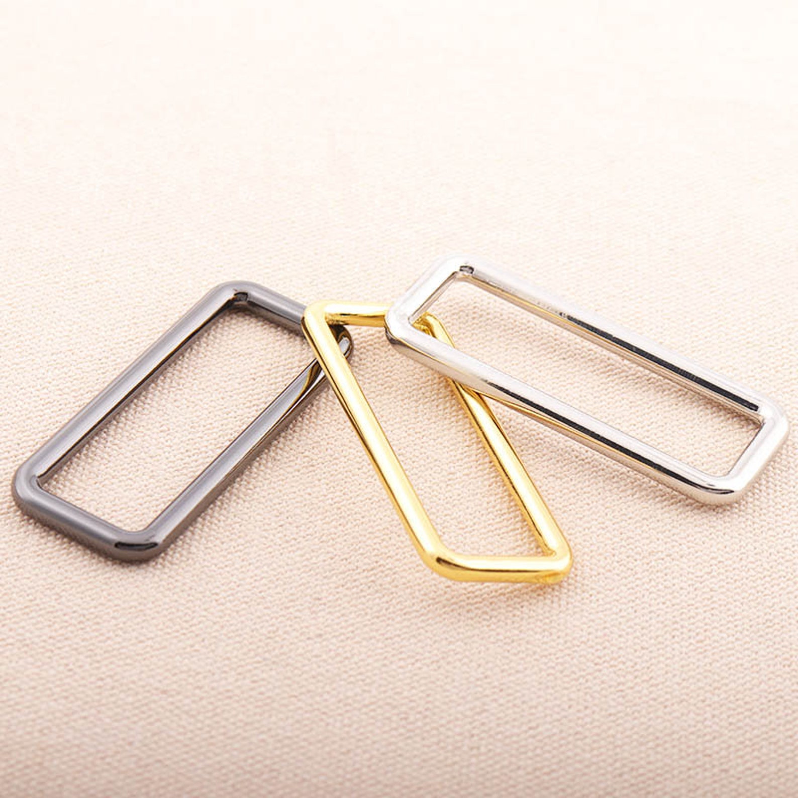 6pcs Strap Rectangle Ring 5016mm inner Size Metal Rectangle Etsy