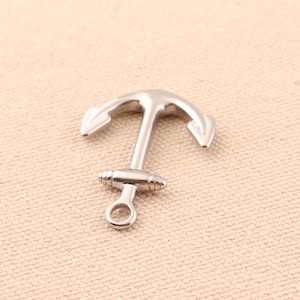 Stainless steel Anchor Pendant Charm pendant Silver color antique nautical ocean charms jewelry men gift