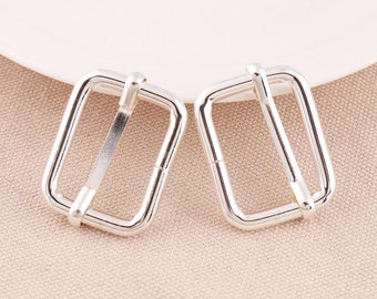 4pcs Silver Adjuster pin buckle Strap Buckles Belt Buckle 1 inch Belf buckle Single Prong Strap Pin buckle purse buckle