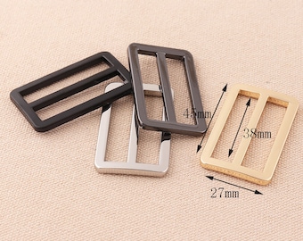 38 mm Flacher Versteller, Metall Schiebeschnalle, Riemenhalter für 38 mm Gurttasche, Gürtelschnalle, Versteller Schieber