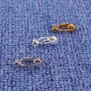 12pcs(6pairs) Clip on earring converter studs to clip on earrings  comfortable clip on earrings non pierced earring converters