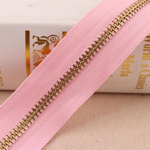 1 Meter Reißverschlusstasche Pink Farbe 32 mm Breite Metallreißverschlüsse, Spiralreißverschlusstasche, Reißverschlusstasche für Nähen