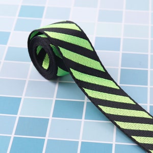 25mm, fluoreszierende weich gestreift Gurtband Band Twill Tasche Geldbörse, Taschen Gürtel Tape taschengriff