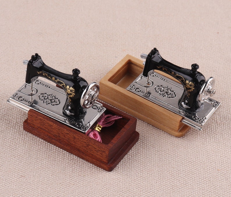 Miniature Sewing Machine for Dolls Houseminiature Sewing Etsy