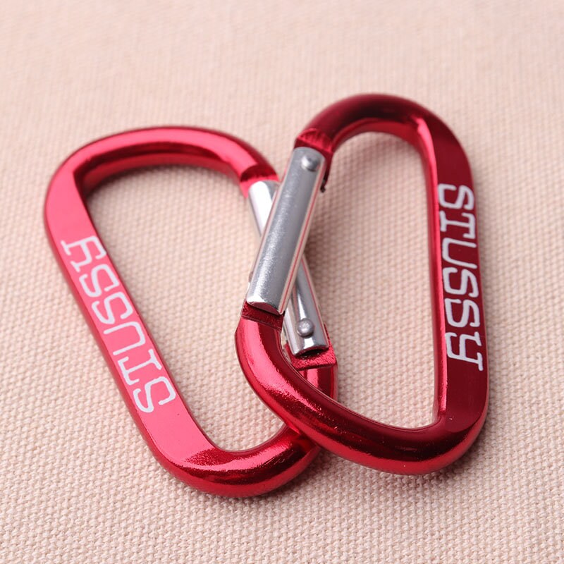 Wholesale 100Pcs 2 Colors Plastic Badge Strap Clip Carabiner