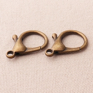 3 Keychain Clasp Hooks Connector Findings Copper by TIJC KCCP