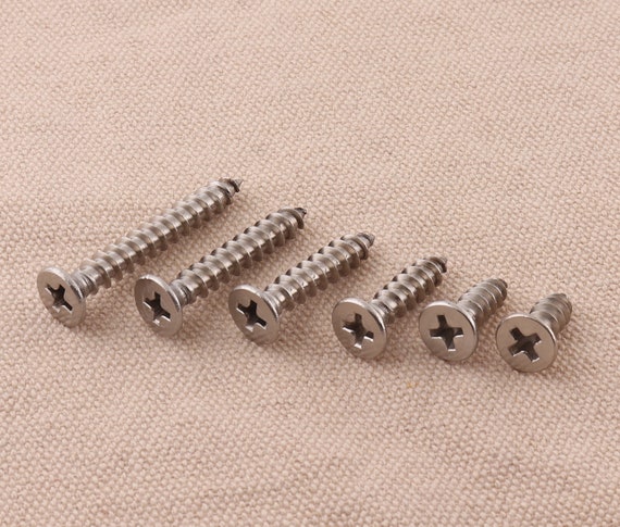  Phillips Flat Head Screws, Leather Accessories for DIY Belt  Buckle Handbag Toys Replacement Set of 30 Pieces : Tools & Home Improvement