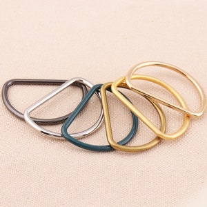 D-ring 41mmD Ring, 6 Pieces, Handbag Hardware Purse Supplies, Wire Formed,alloy d-ring 6 color to sclect