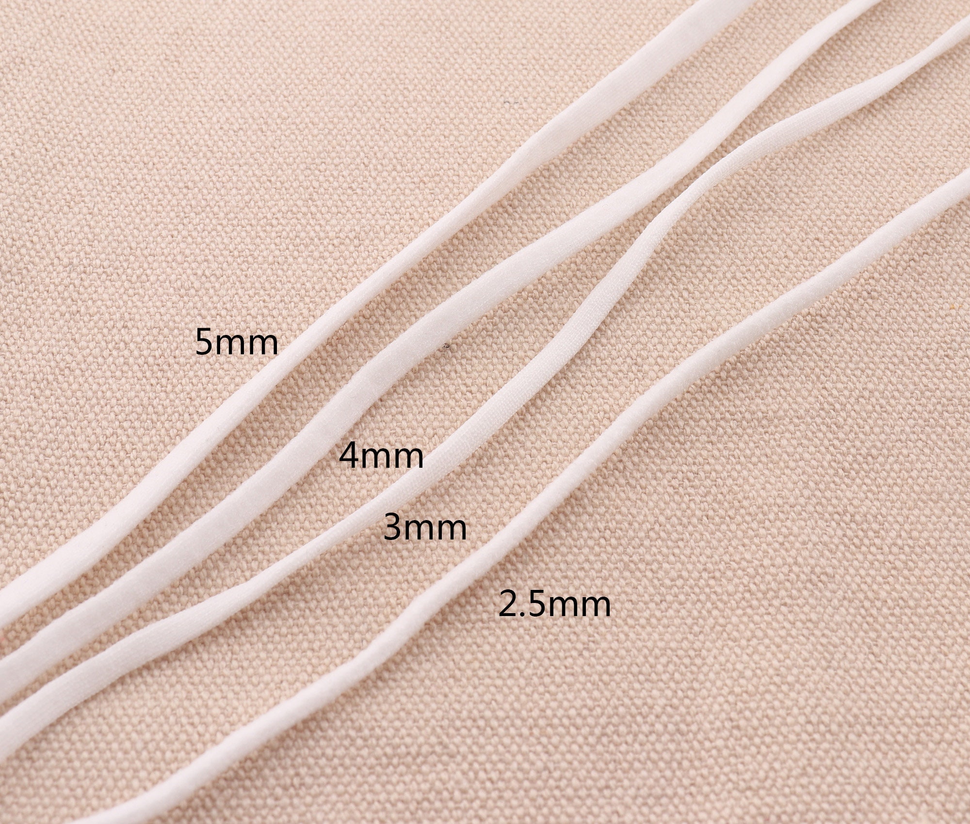 2.5mm3mm4mm5mm Elastic String Elastic Band Elastic Cord - Etsy