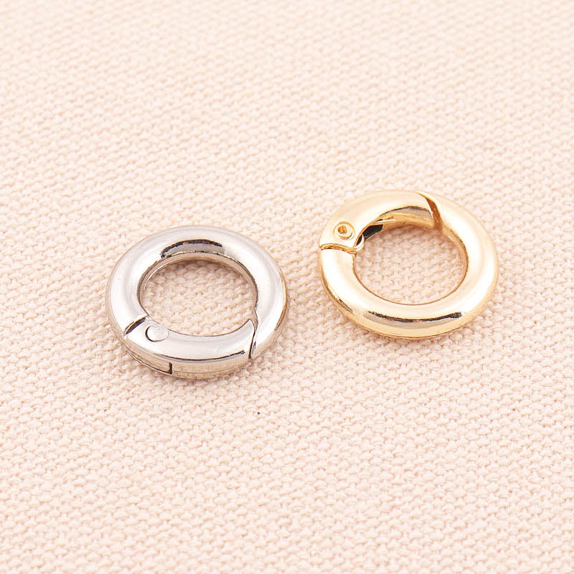10pcs Spring Gate Ring Silver O-rings 18*11mm Metal O Rings Spring Ring ...
